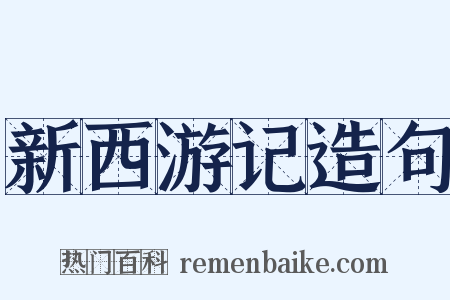 新西游记造句是什么意思的图片